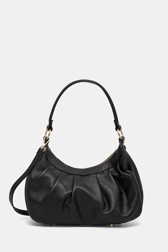 Answear Lab borsa a mano in pelle pelle fiore nero 1131.HWK