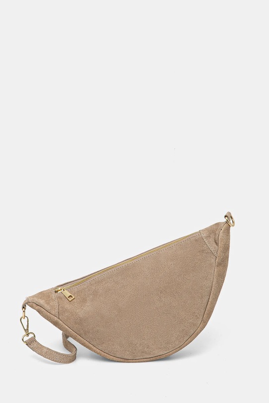 Answear Lab geanta de mana din piele intoarsa uni bej 1082.HWK