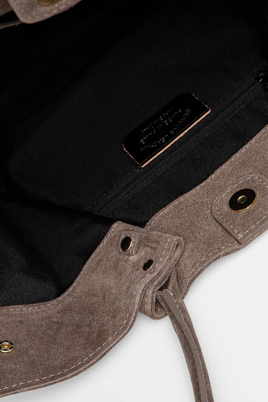 Torba od brušene kože Answear.LAB VE2 bež