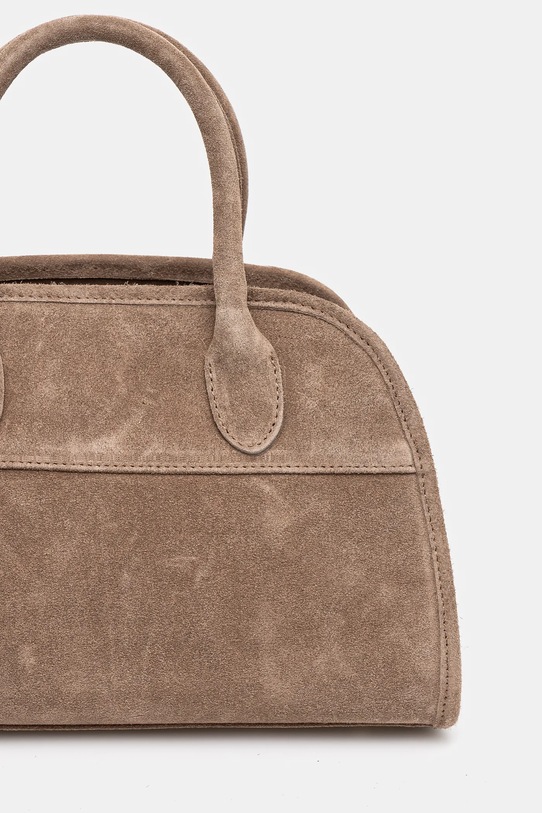 Akcesoria Answear Lab torebka zamszowa VE3 beżowy