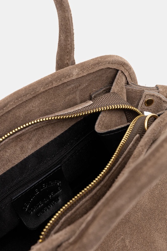 Answear Lab torebka zamszowa VE3 beżowy