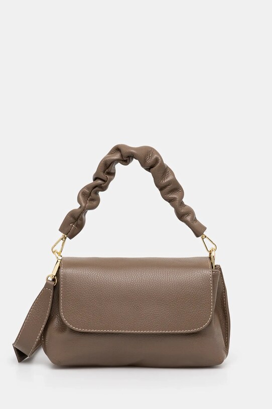 Answear Lab borsa a mano in pelle pelle fiore beige VE4