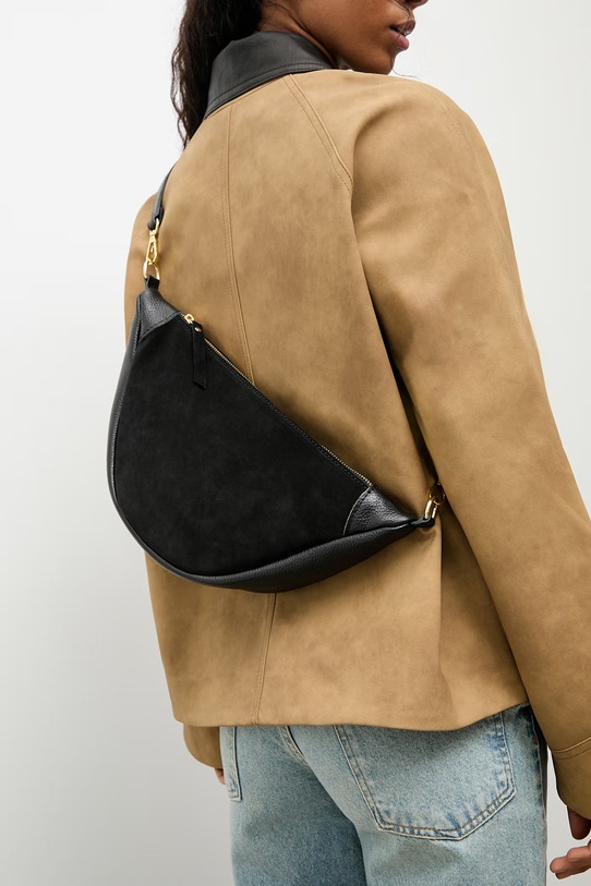 Замшевая сумочка Answear.LAB замш чёрный WW25-TOD054