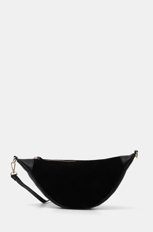 Answear Lab geanta de mana din piele intoarsa uni negru VE7