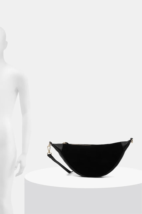 Answear Lab geanta de mana din piele intoarsa VE7 negru