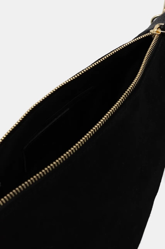 Answear Lab geanta de mana din piele intoarsa negru VE7