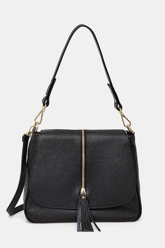 Answear Lab poseta de piele uni negru VE8