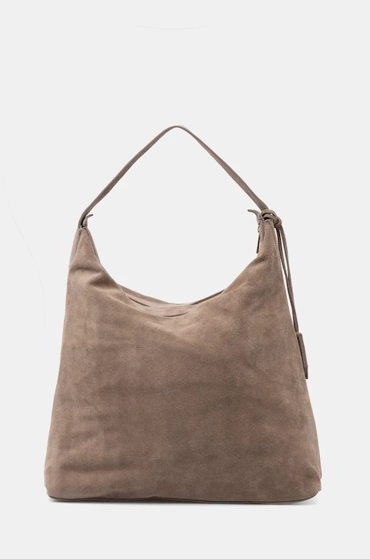 Τσάντα σουέτ Answear.LAB δέρμα σαμουά μπεζ VE10