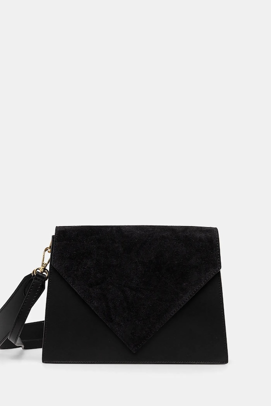 Answear.LAB torebka skórzana skóra licowa czarny VE12