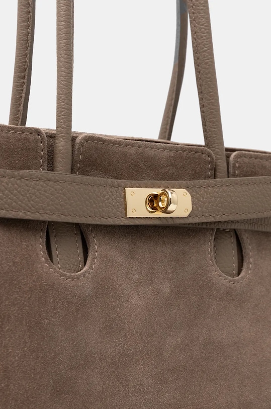 Answear.LAB borsa in pelle scamosciata beige VE14