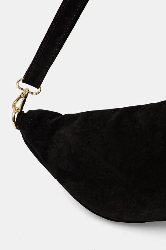 Accesorii Answear Lab geanta de mana din piele intoarsa VE15 negru