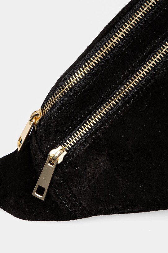 Answear Lab geanta de mana din piele intoarsa negru VE15