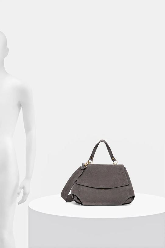 Τσάντα σουέτ Answear.LAB VE18 γκρί