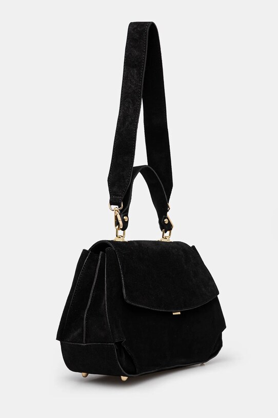 Answear.LAB torebka zamszowa VE18 czarny WW25