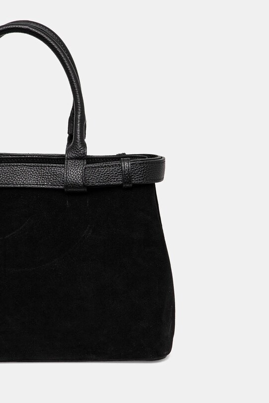 Akcesoria Answear.LAB torebka zamszowa VE22 czarny