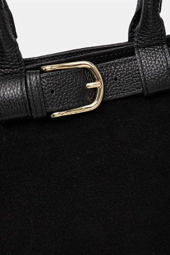 Answear.LAB torebka zamszowa czarny VE22