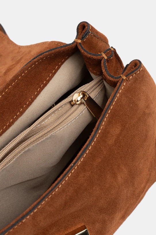 Answear.LAB torebka zamszowa tove4 brązowy