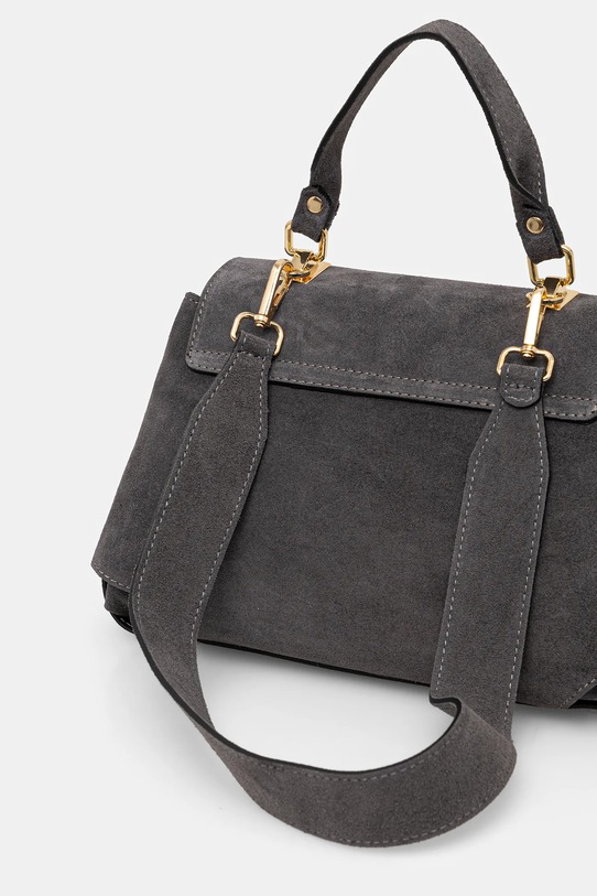 Akcesoria Answear.LAB torebka zamszowa tove4 szary