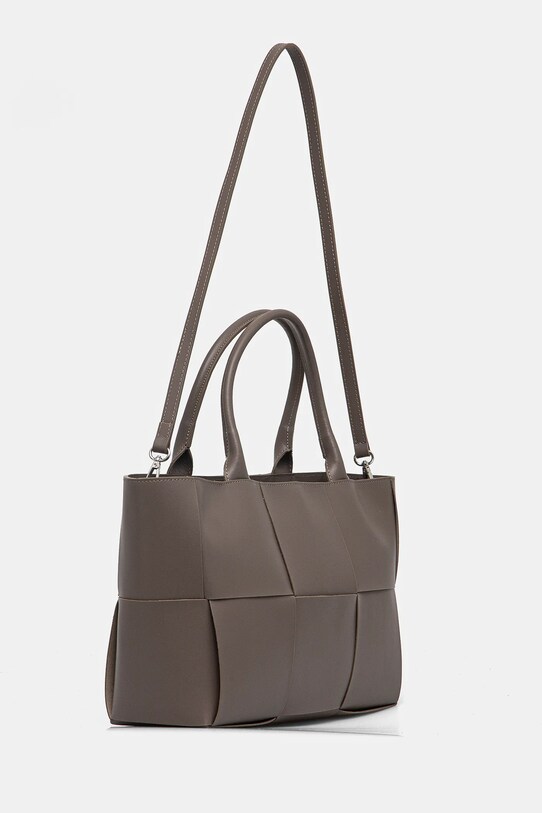 Answear Lab borsa a mano in pelle tove6 marrone WW25