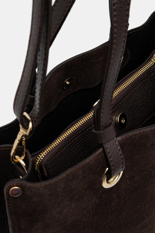 Τσάντα σουέτ Answear.LAB tove7 καφέ