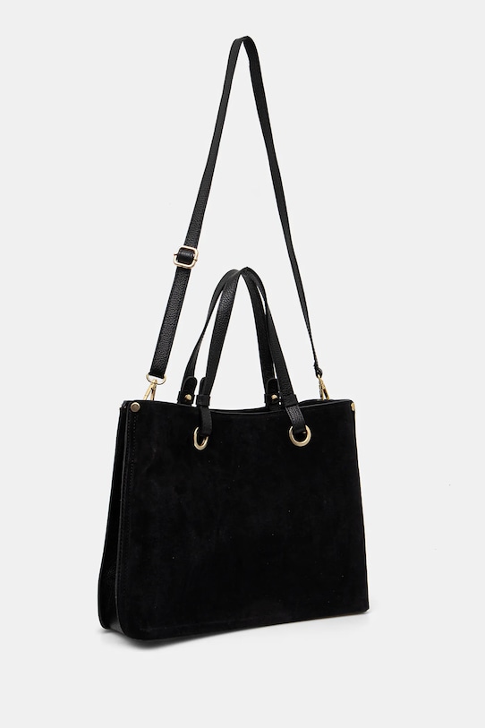Answear.LAB torebka zamszowa tove7 czarny WW25