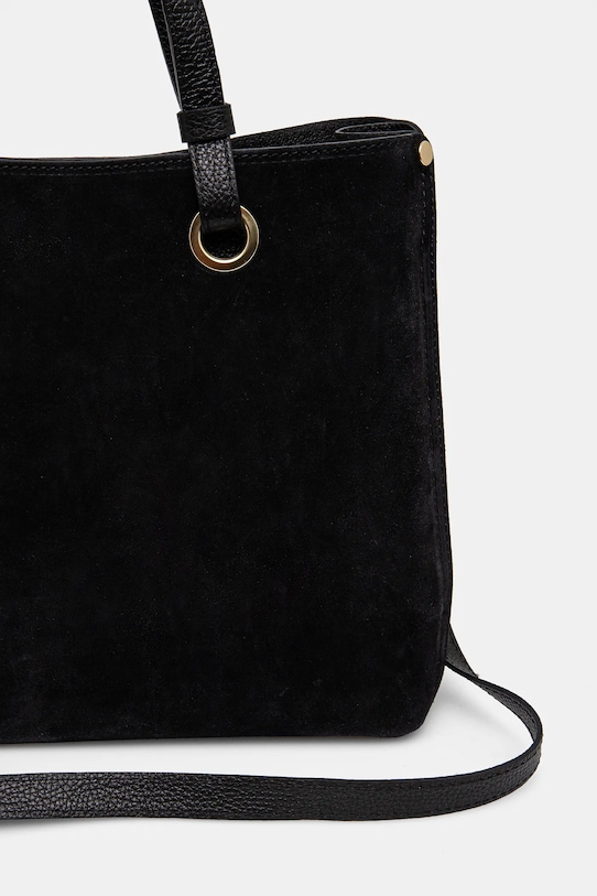 Akcesoria Answear.LAB torebka zamszowa tove7 czarny