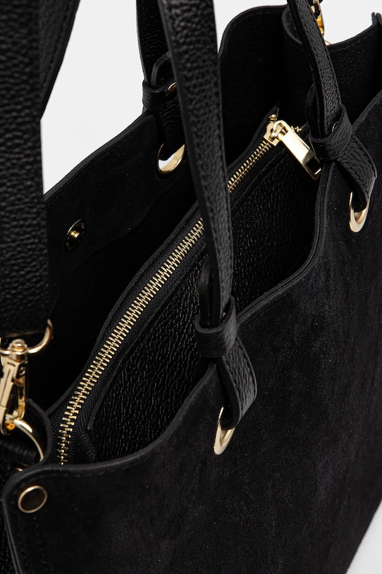 Answear.LAB torebka zamszowa tove7 czarny