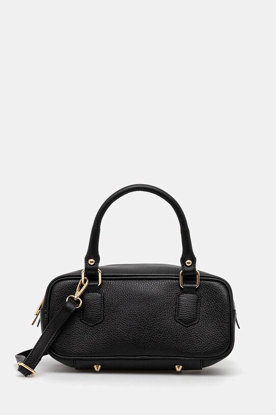 Answear Lab poseta de piele uni negru 0423A.FLK