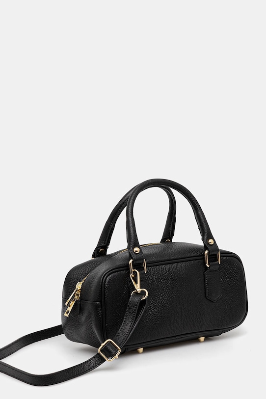 Answear.LAB torebka skórzana 0423A.FLK czarny WW25