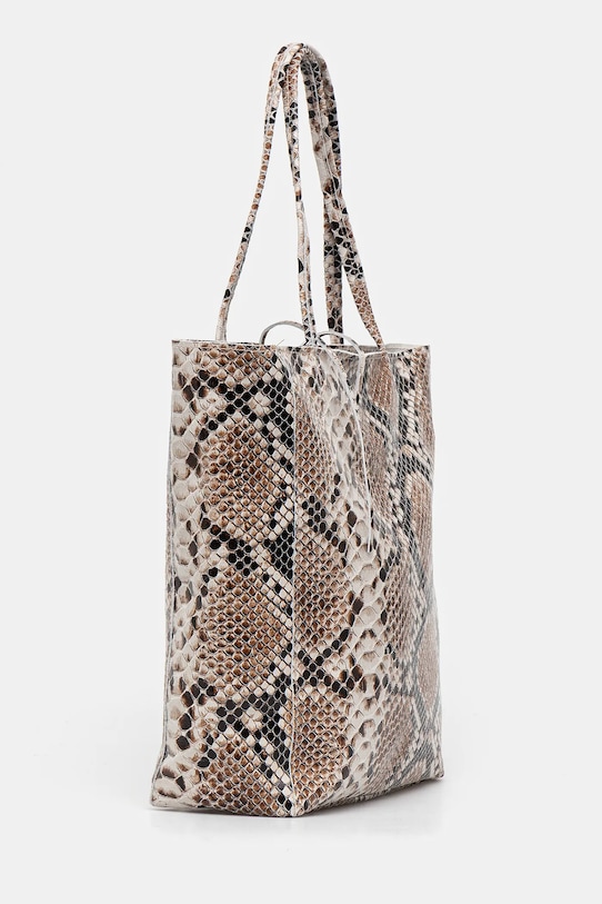 Кожена чанта Answear.LAB 0108.FLK сив WW25