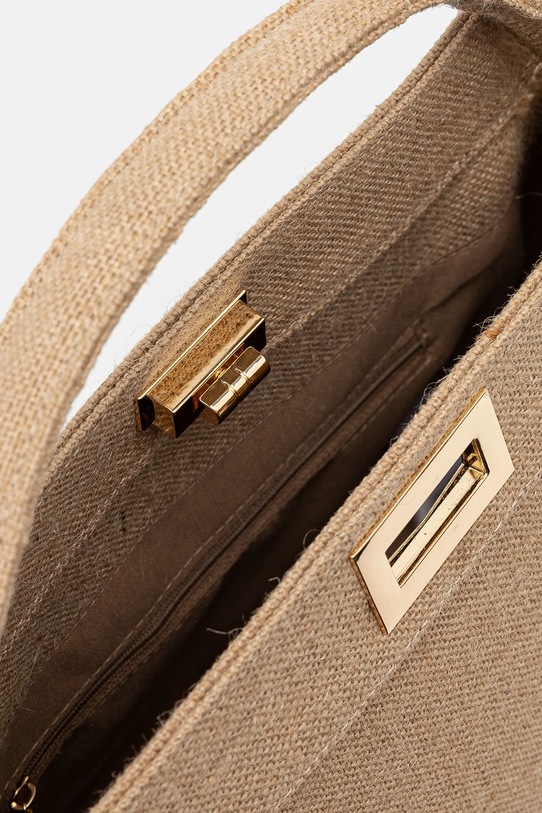 Answear.LAB torebka bawełniana 11249.HWK brązowy