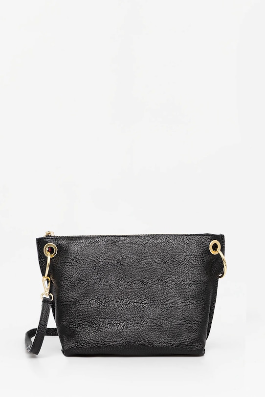 Answear Lab poseta de piele uni negru 832.HWK