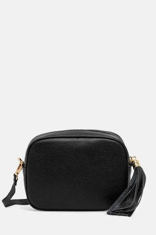 Answear Lab borsa a mano in pelle pelle fiore nero 1159.HWK