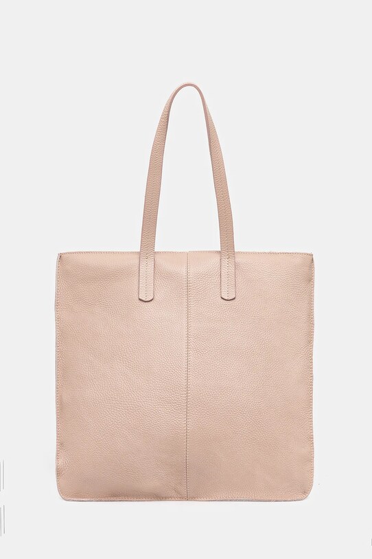 Answear Lab poseta de piele uni roz 662.1HWK