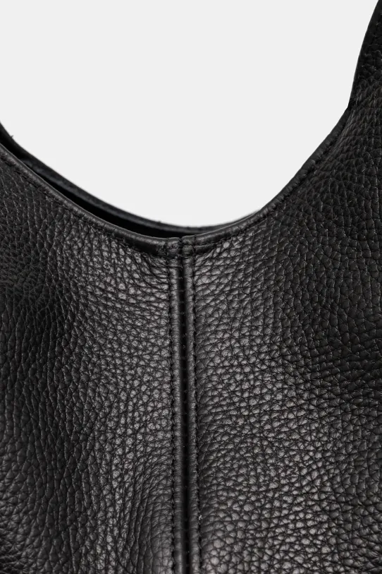 Δερμάτινη τσάντα Answear.LAB μαύρο 1192.HWK