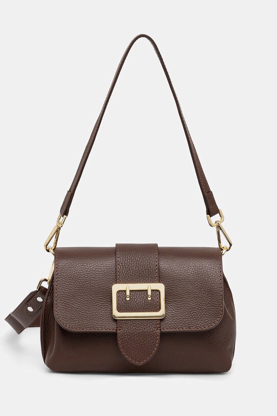 Answear Lab poseta de piele uni maro 0431.fos