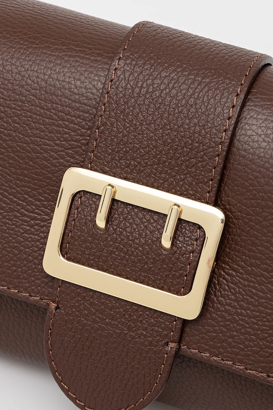 Kožená kabelka Answear.LAB hnědá 0431.fos