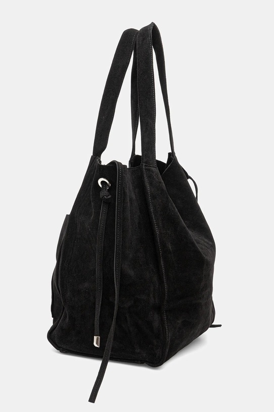 Answear.LAB torebka zamszowa t4 czarny WW25