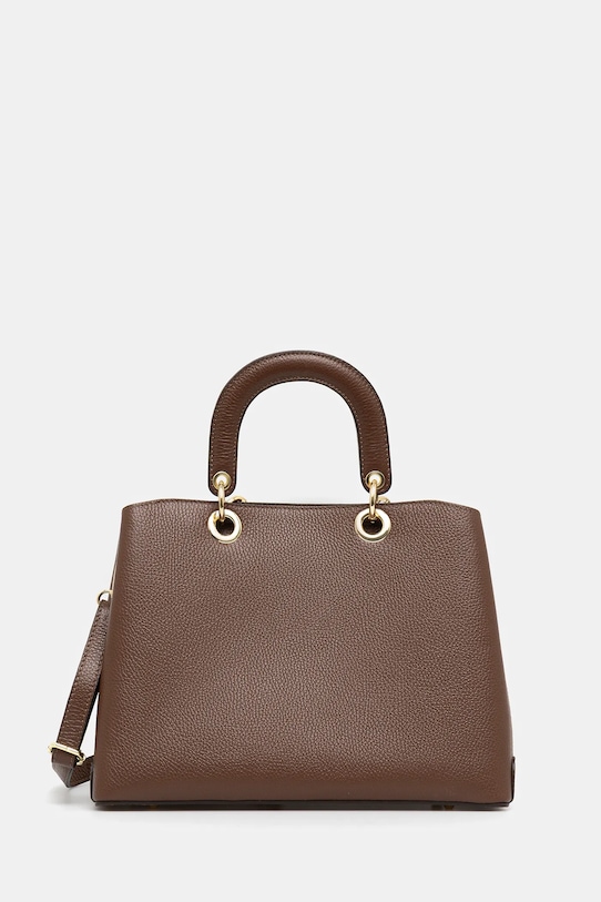 Answear Lab poseta de piele uni maro t12