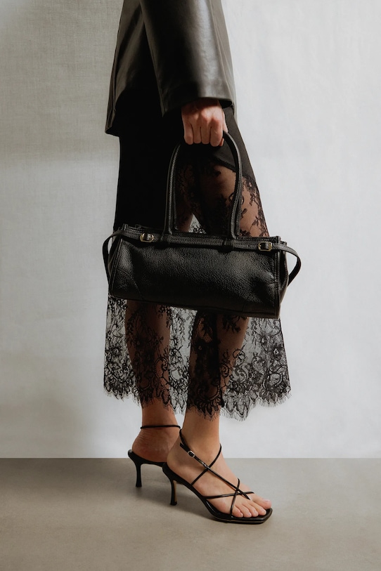 Answear.LAB bőr táska nappa bőr fekete n1