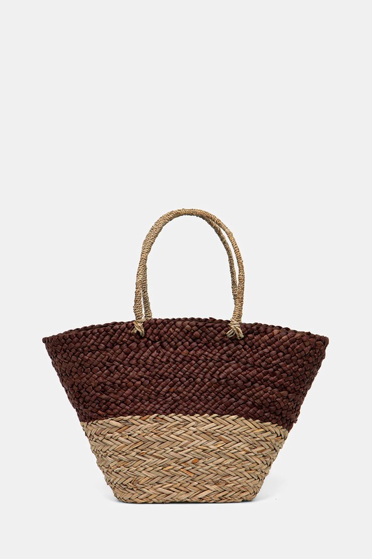 Плажна кошница Answear.LAB изчистен кафяв B27091L.HWK