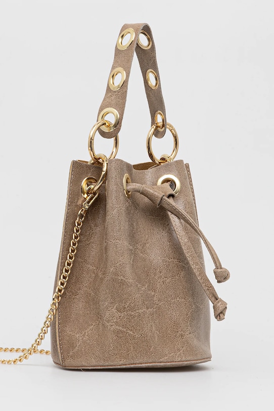 Answear.LAB torebka skórzana 1188.HWK beżowy WW25