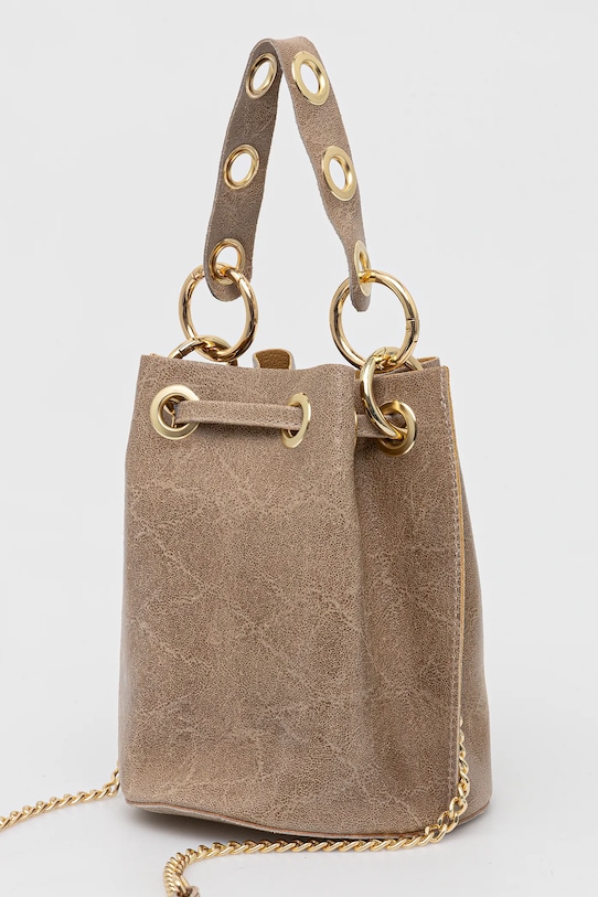 Akcesoria Answear.LAB torebka skórzana 1188.HWK beżowy