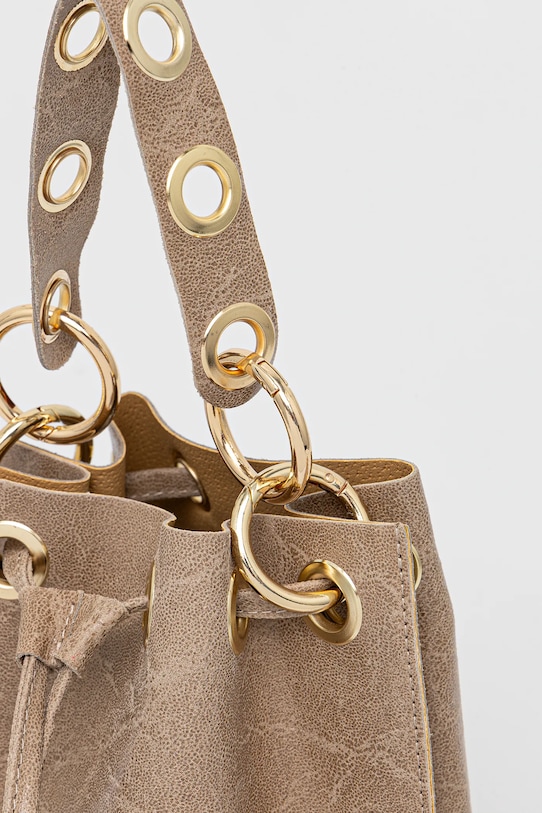 Answear.LAB torebka skórzana beżowy 1188.HWK