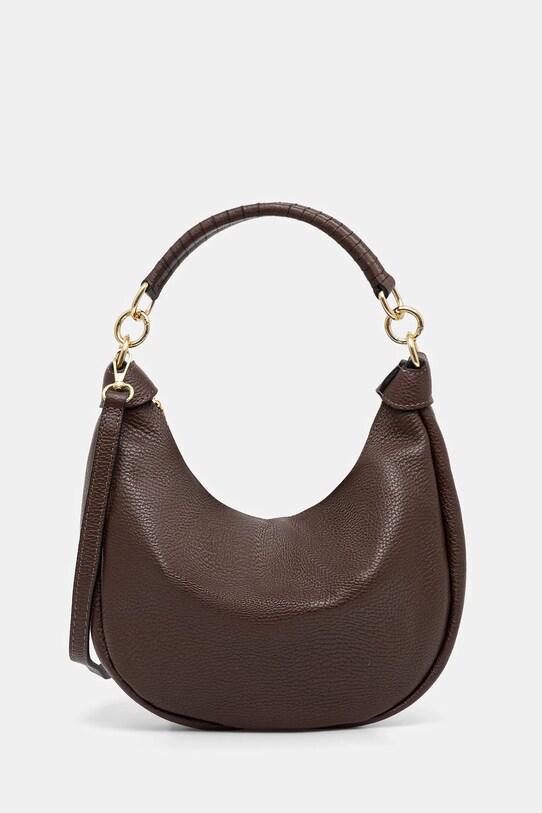 Кожена чанта Answear.LAB гладка кожа кафяв 0372.fos