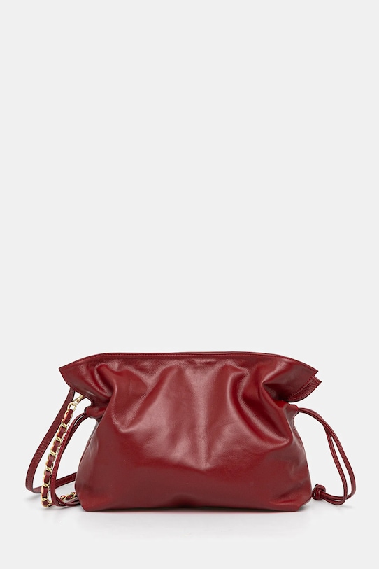 Answear.LAB torebka skórzana skóra licowa czerwony 0447.fos