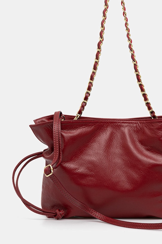 Akcesoria Answear.LAB torebka skórzana 0447.fos czerwony