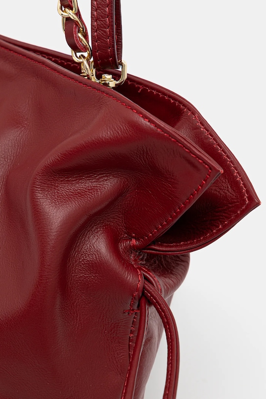 Answear.LAB torebka skórzana czerwony 0447.fos