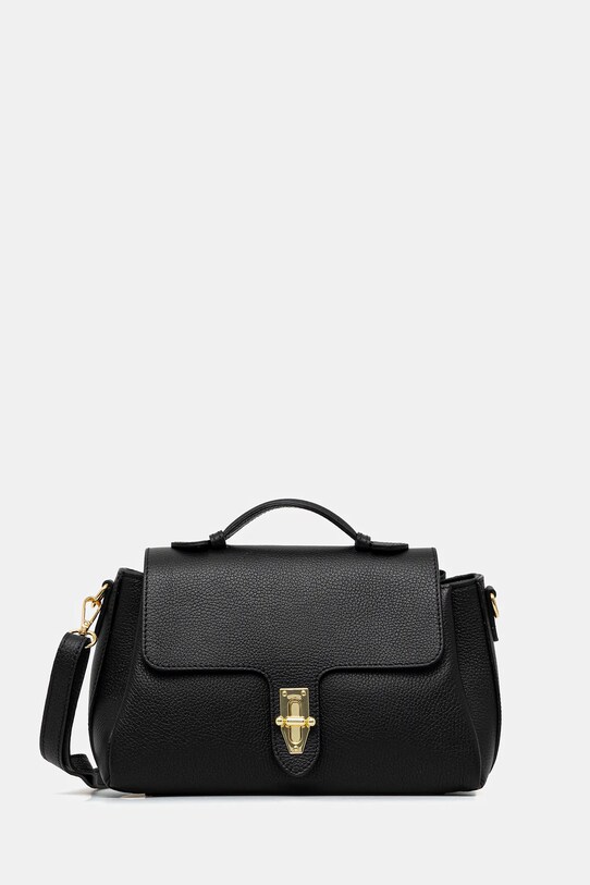 Answear Lab poseta de piele uni negru it0437.fos