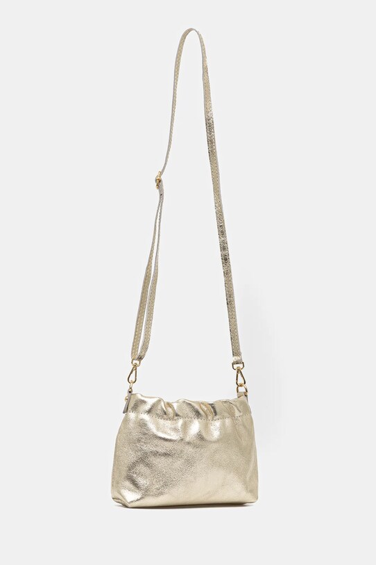 Kožená kabelka Answear.LAB 0444a.fos zlatá WW25